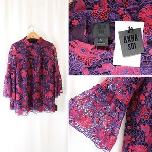 NWT Anna Sui Lace Blouse Size Large